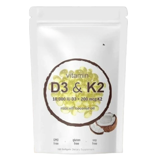 Maximum-Strength Vitamin D3 & K2 Soft Capsules