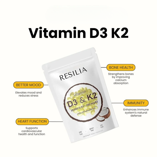 Maximum-Strength Vitamin D3 & K2 Soft Capsules